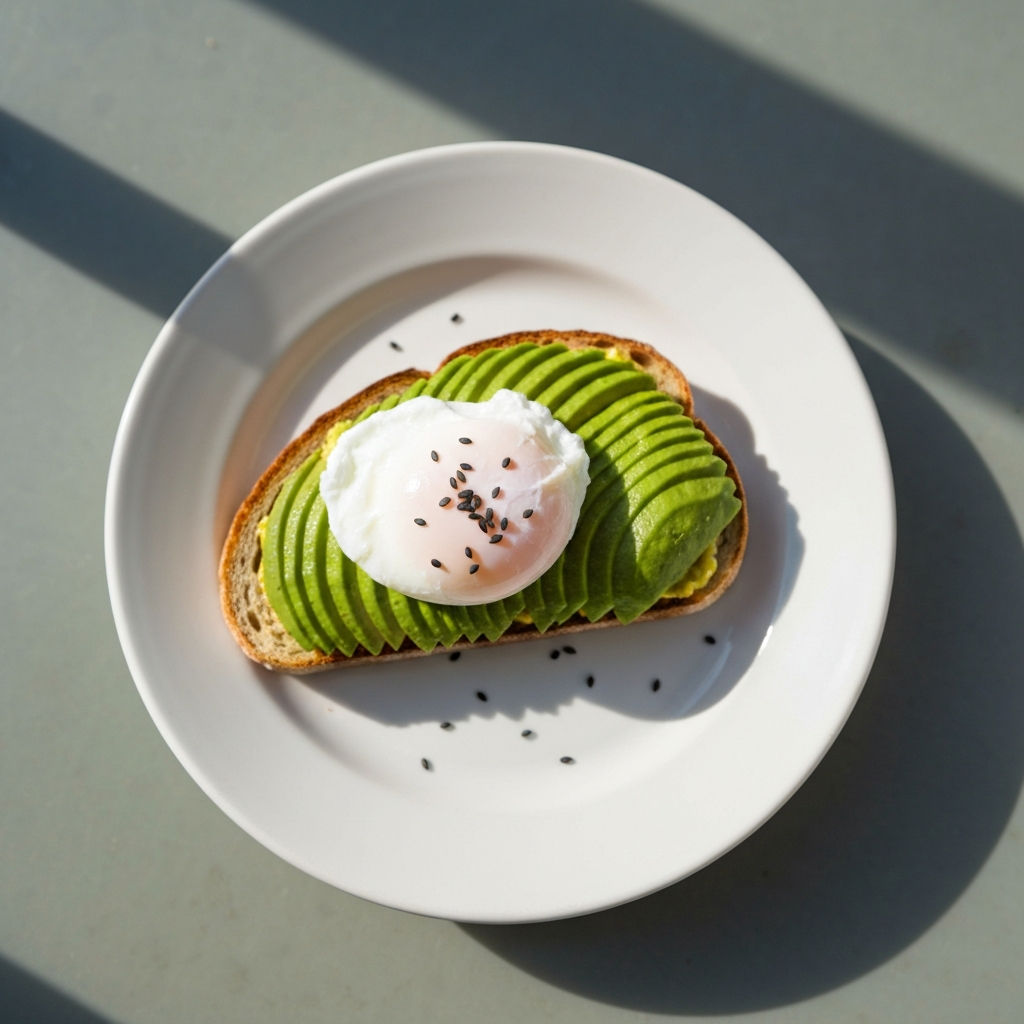 Avocado toast with egg