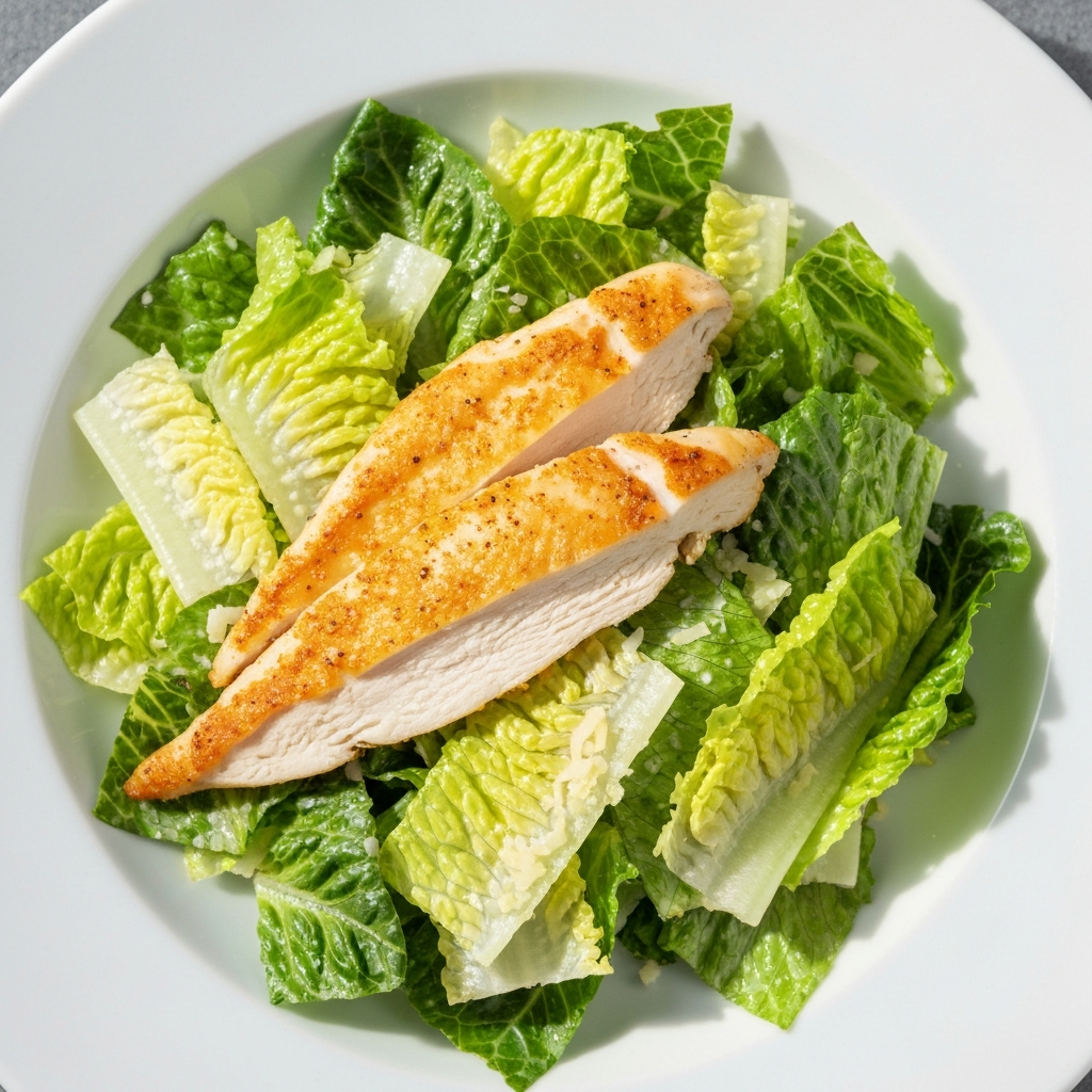 Caesar salad with chicken