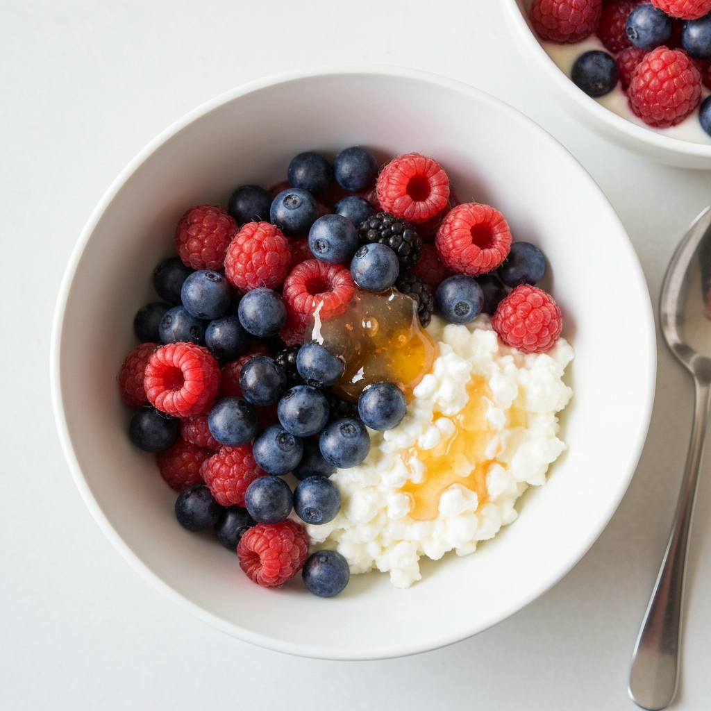 Cottage Cheese Fruit Bowl
