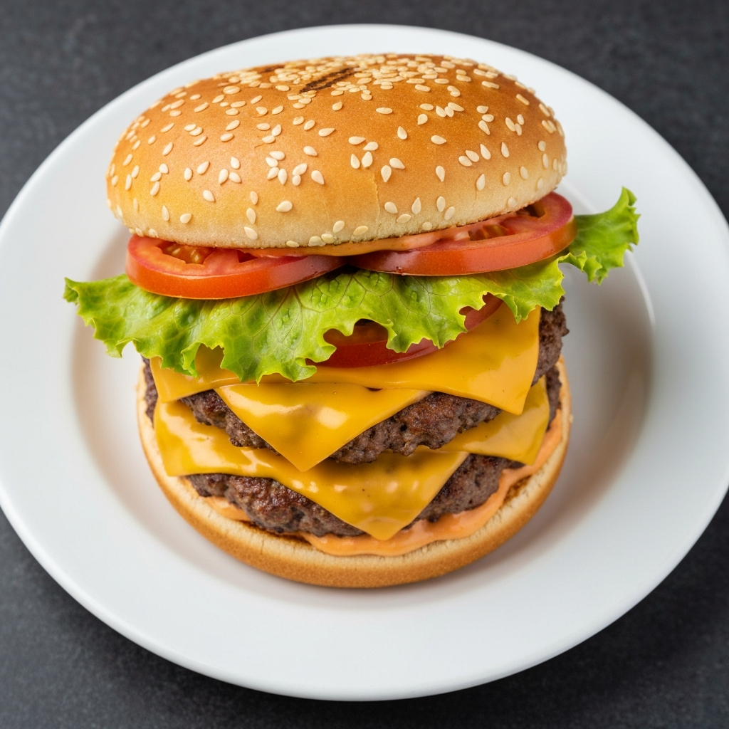 Classic 2-patty cheeseburger