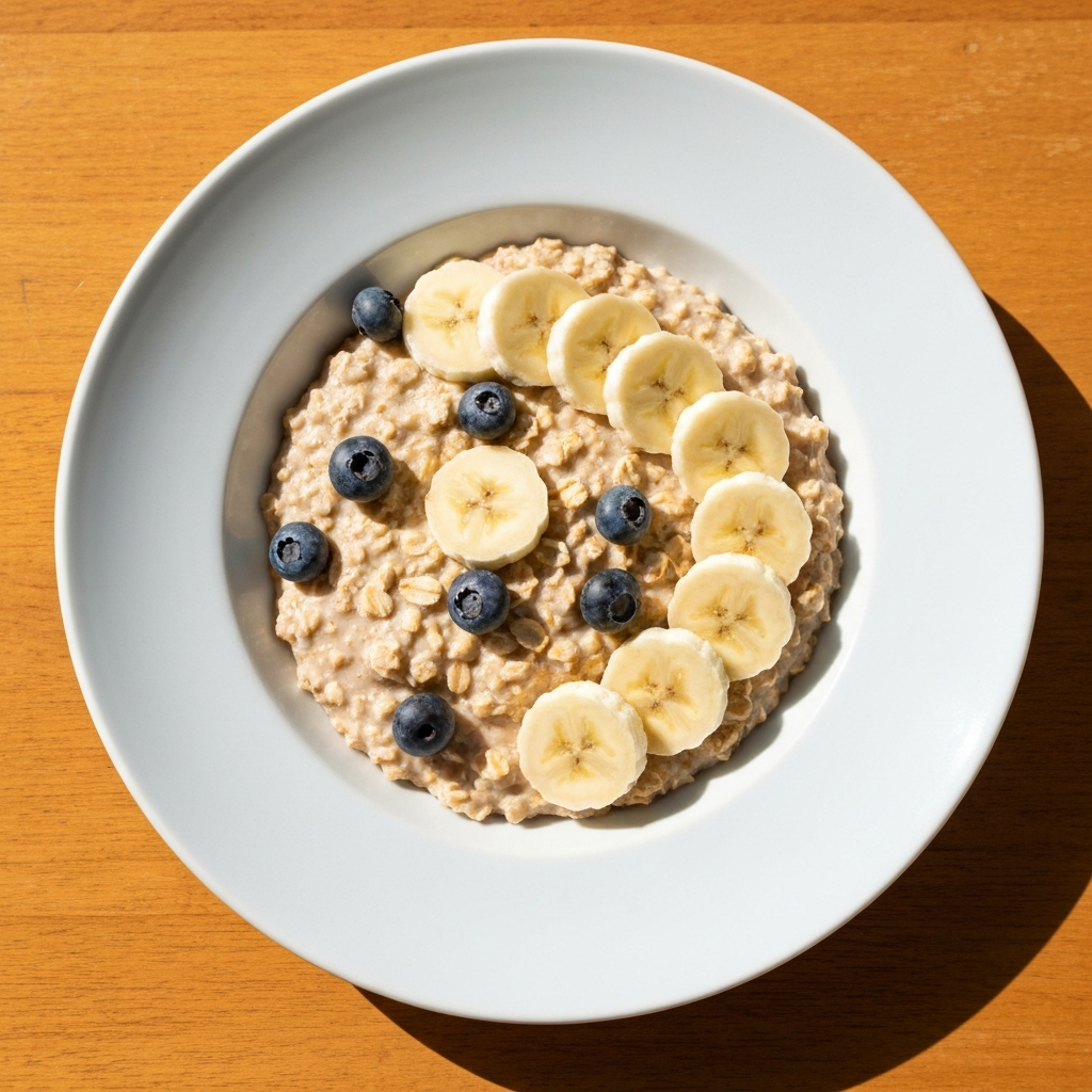 Oats with banana