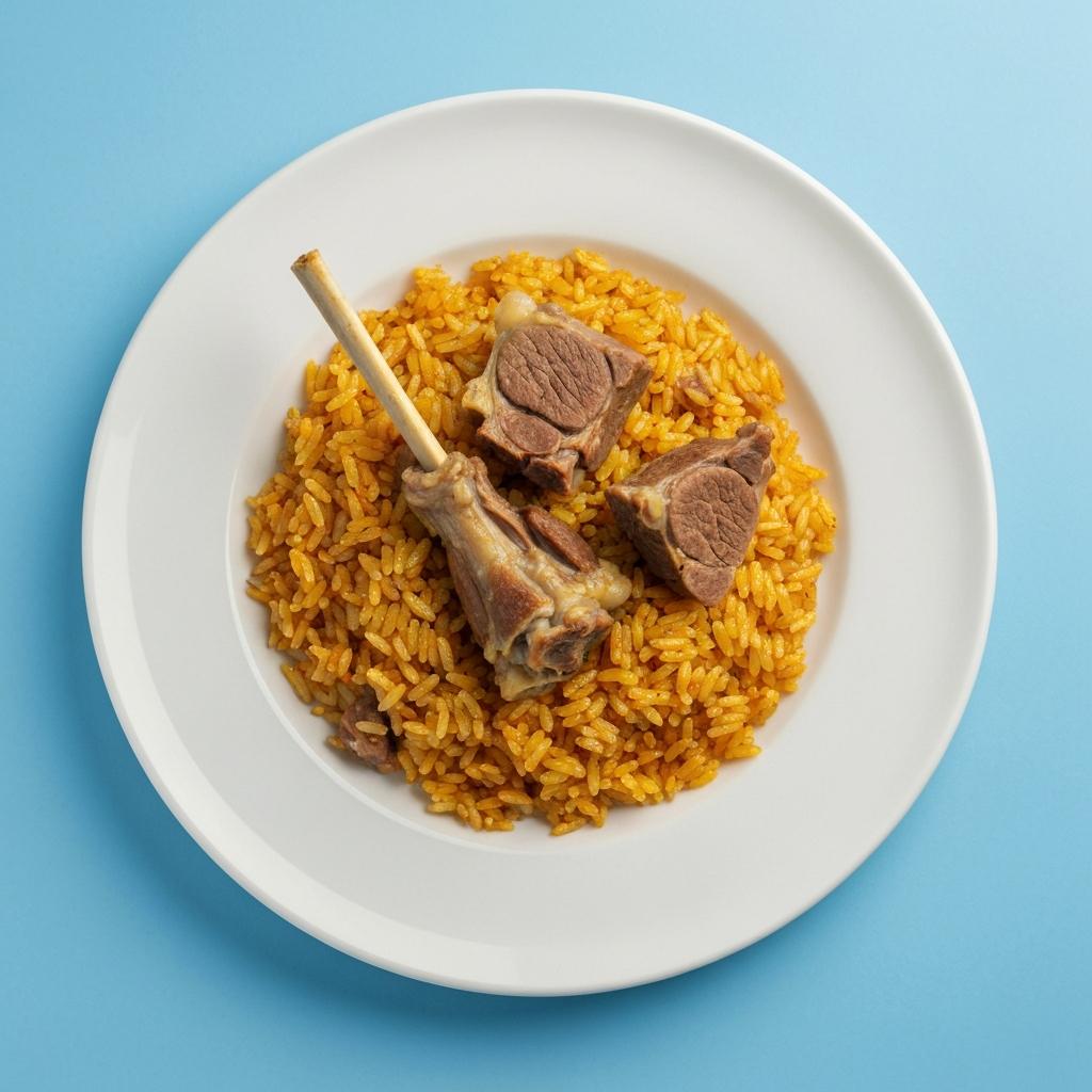 Plov with lamb