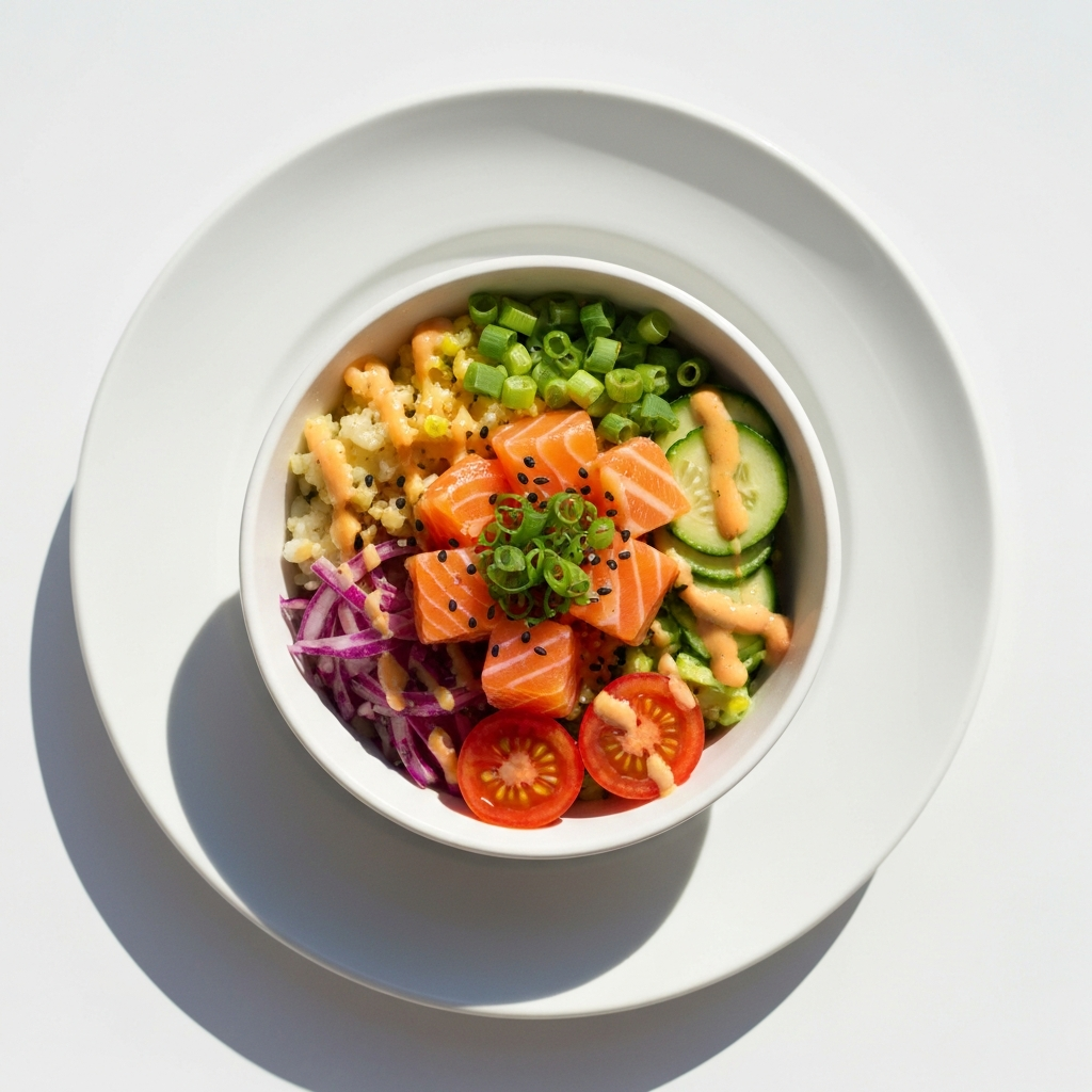 Salmon poke bowl
