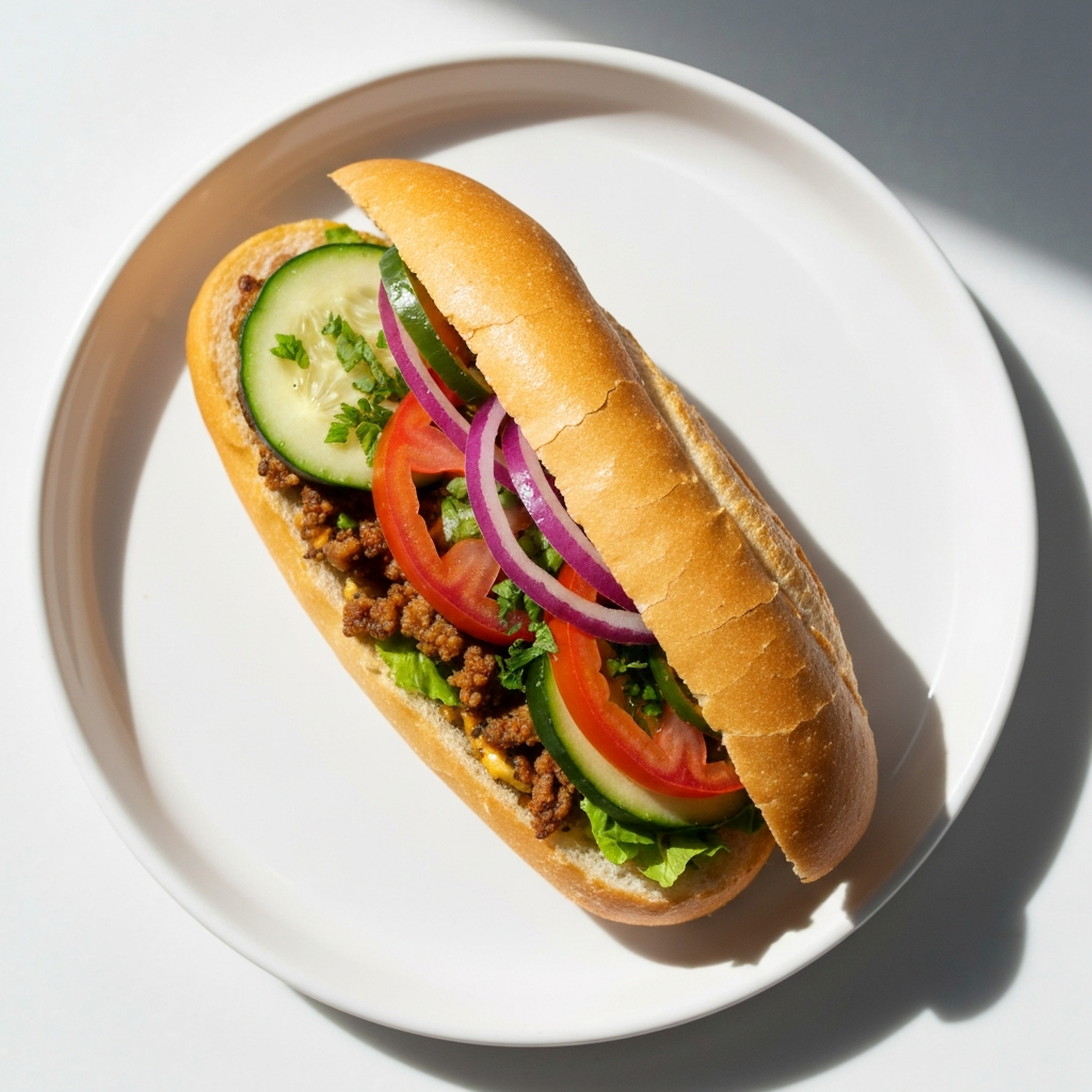 Veggie sub sandwich (6")