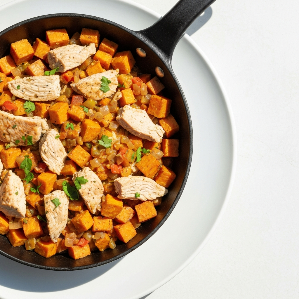 Turkey and Sweet Potato Skillet